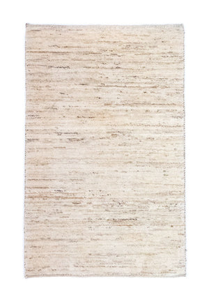 Gabbeh-tæppe - Persisk - 132 x 83 cm - naturlig hvid