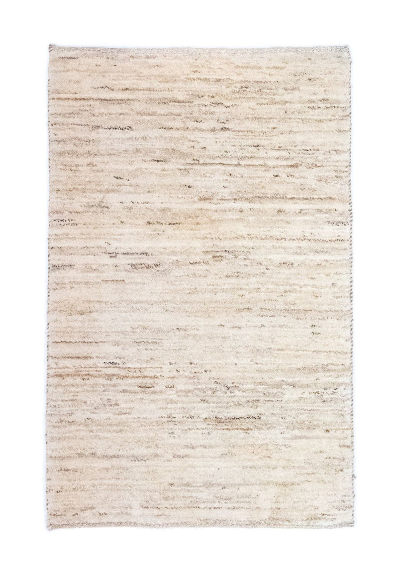 Gabbeh-tæppe - Persisk - 132 x 83 cm - naturlig hvid