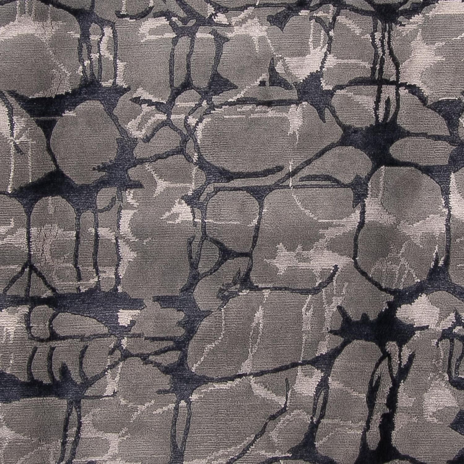 Designer tæppe - 303 x 207 cm - mørkegrå