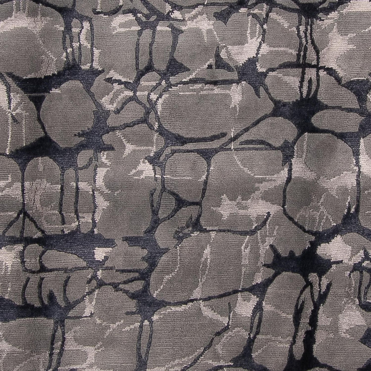 Designer tæppe - 303 x 207 cm - mørkegrå