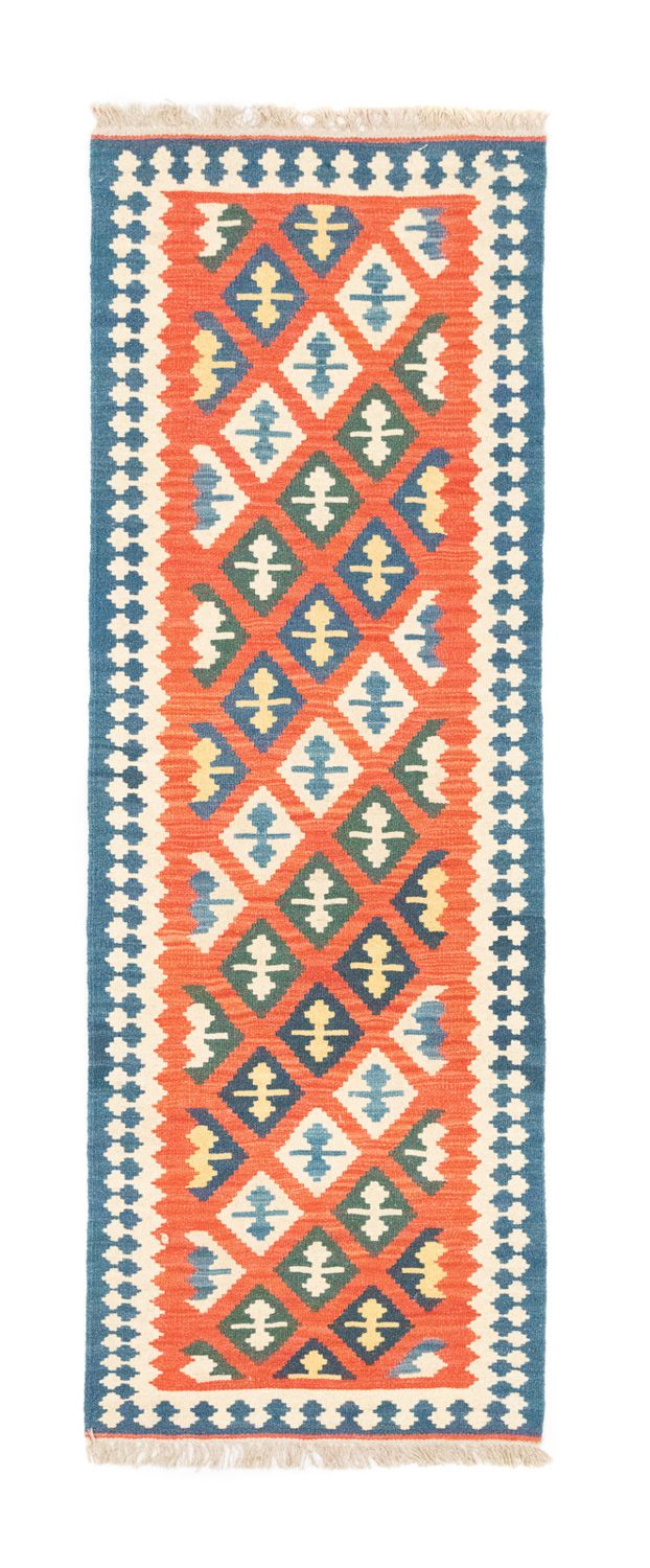 Løber Kelim-tæppe - orientalsk - 205 x 60 cm - orange