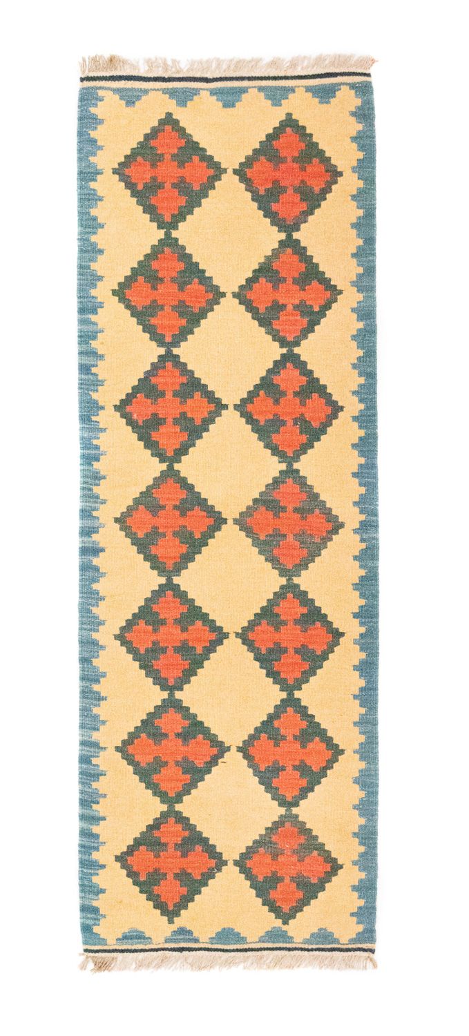 Løber Kelim-tæppe - orientalsk - 200 x 60 cm - beige