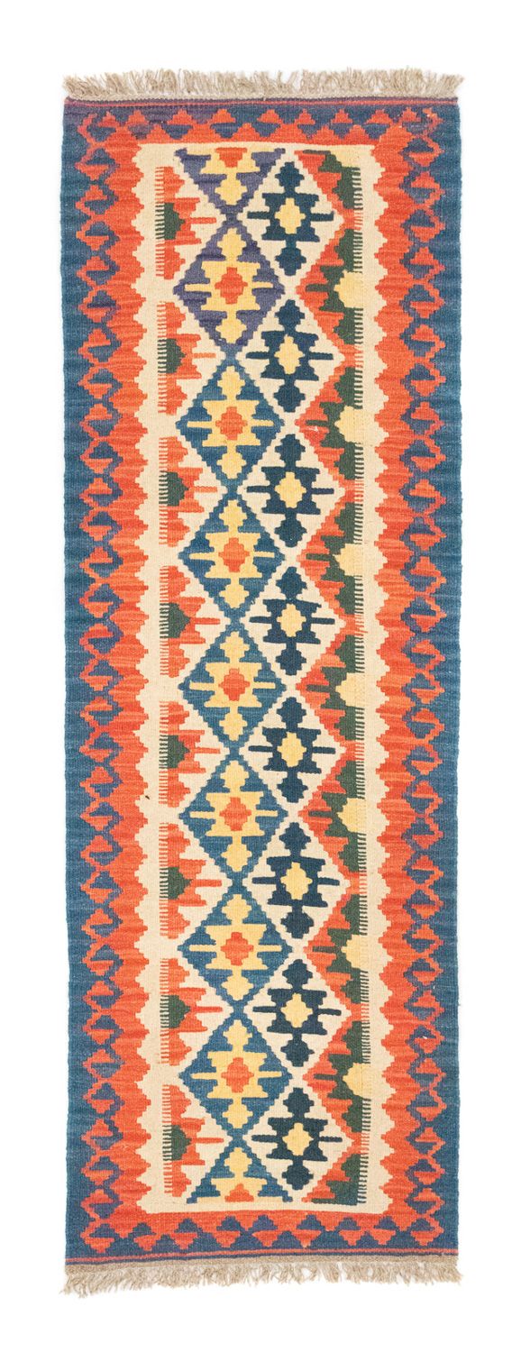 Løber Kelim-tæppe - orientalsk - 207 x 60 cm - orange