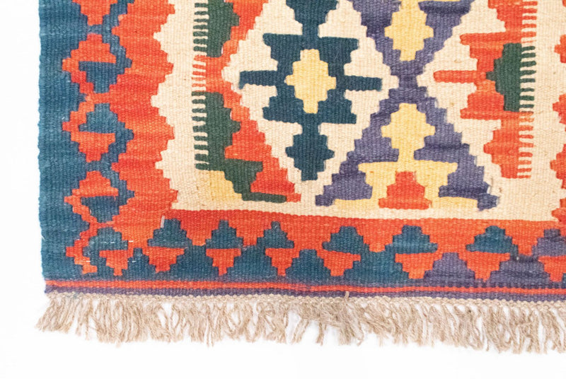 Løber Kelim-tæppe - orientalsk - 207 x 60 cm - orange