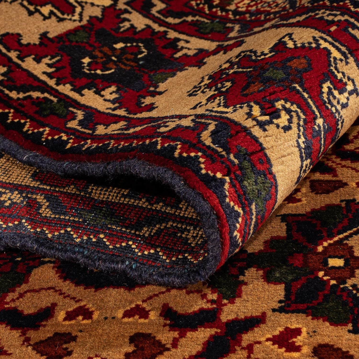 Afghansk tæppe - 156 x 101 cm - beige