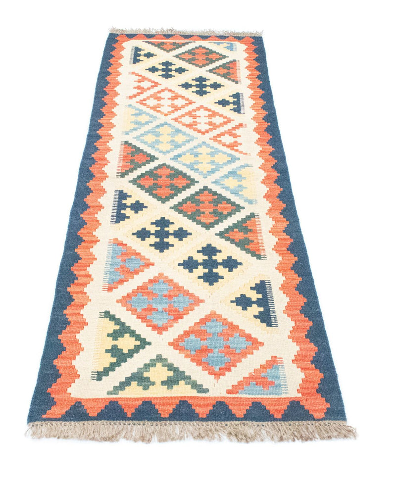 Løber Kelim-tæppe - orientalsk - 203 x 65 cm - beige