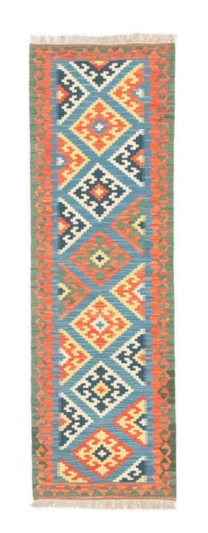 Løber Kelim-tæppe - orientalsk - 203 x 64 cm - orange