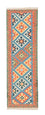 Løber Kelim-tæppe - orientalsk - 203 x 64 cm - orange