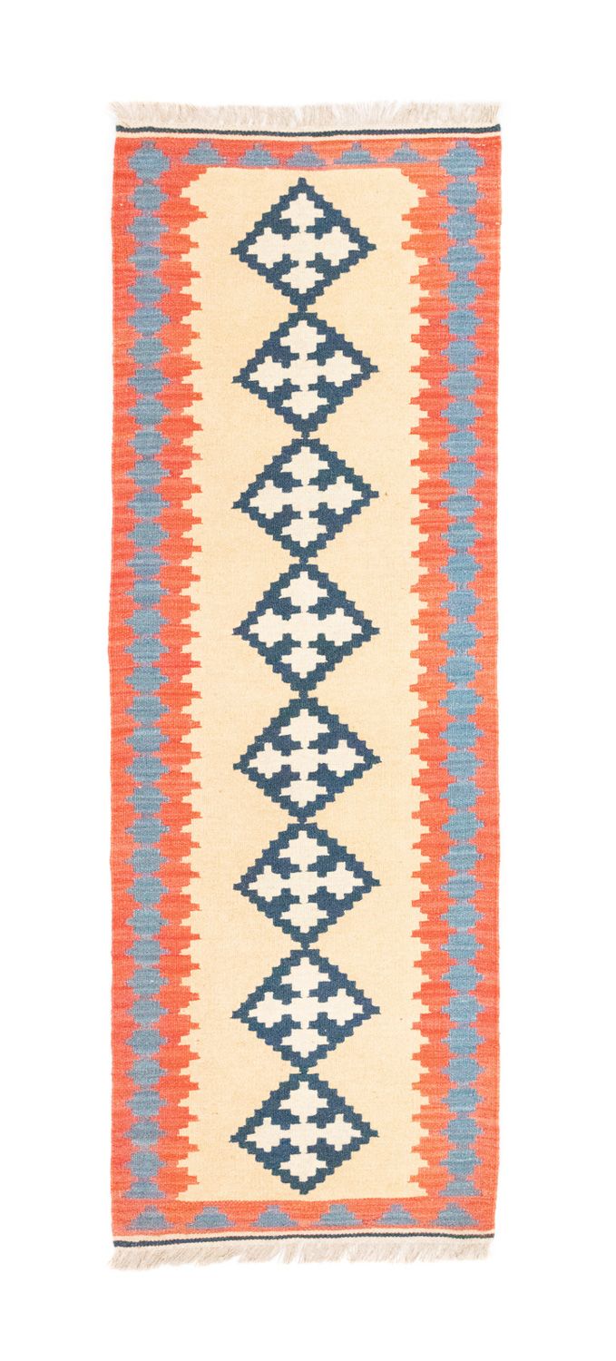 Løber Kelim-tæppe - orientalsk - 205 x 60 cm - beige