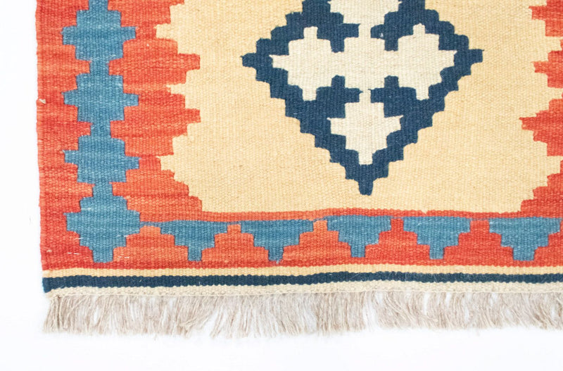 Løber Kelim-tæppe - orientalsk - 205 x 60 cm - beige