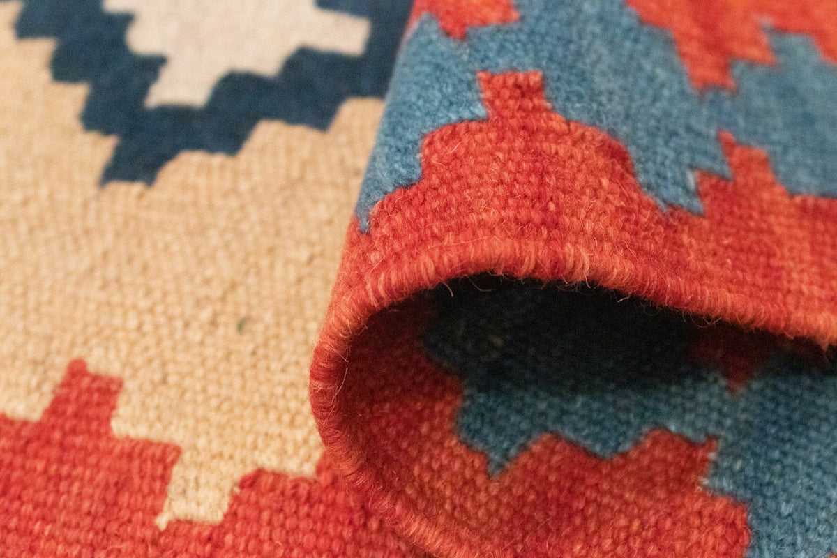 Løber Kelim-tæppe - orientalsk - 205 x 60 cm - beige