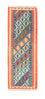 Løber Kelim-tæppe - orientalsk - 198 x 64 cm - blå