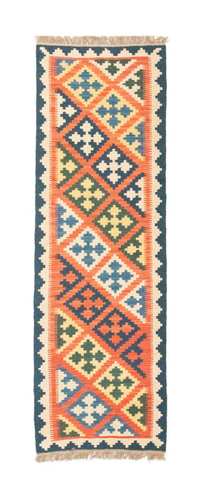 Løber Kelim-tæppe - orientalsk - 206 x 61 cm - orange
