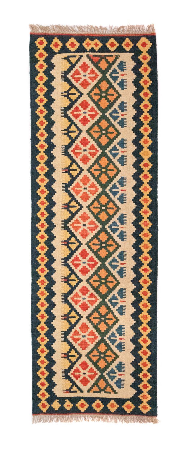Løber Kelim-tæppe - orientalsk - 207 x 65 cm - beige