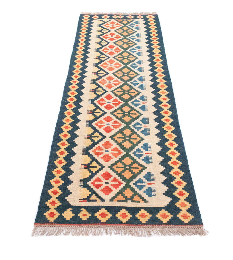 Løber Kelim-tæppe - orientalsk - 207 x 65 cm - beige