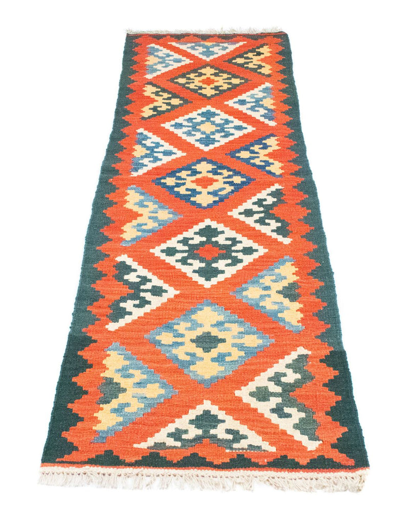 Løber Kelim-tæppe - orientalsk - 207 x 62 cm - orange
