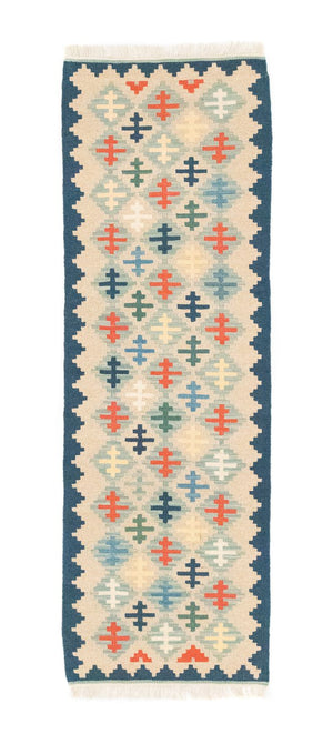 Løber Kelim-tæppe - orientalsk - 193 x 61 cm - beige