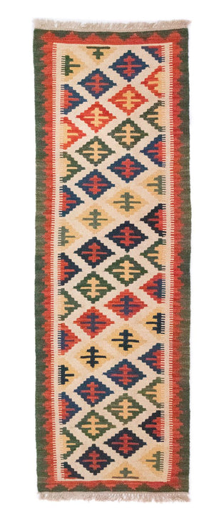 Løber Kelim-tæppe - orientalsk - 192 x 62 cm - beige