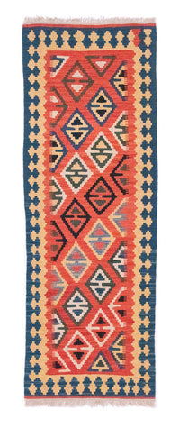 Løber Kelim-tæppe - orientalsk - 200 x 70 cm - orange