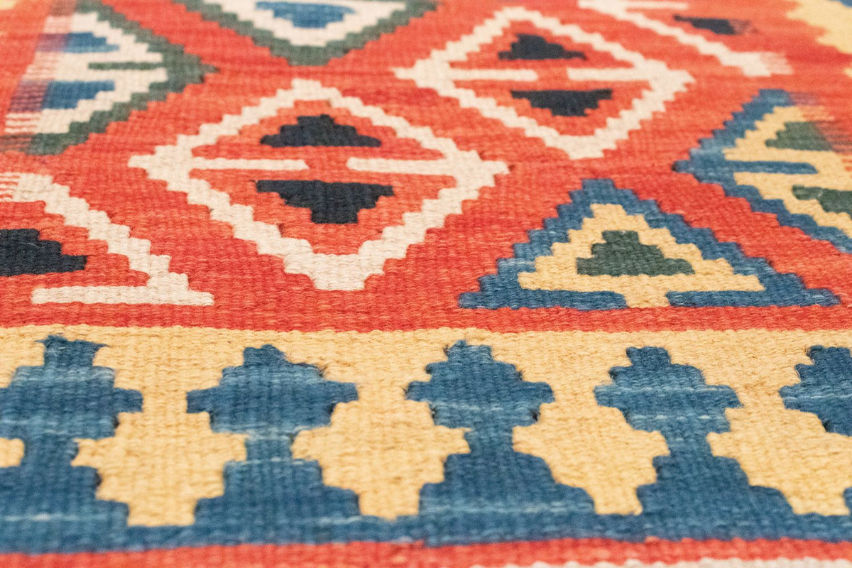 Løber Kelim-tæppe - orientalsk - 200 x 70 cm - orange