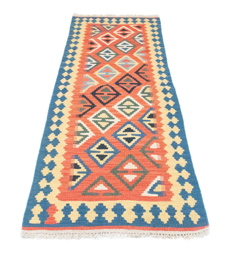 Løber Kelim-tæppe - orientalsk - 200 x 70 cm - orange