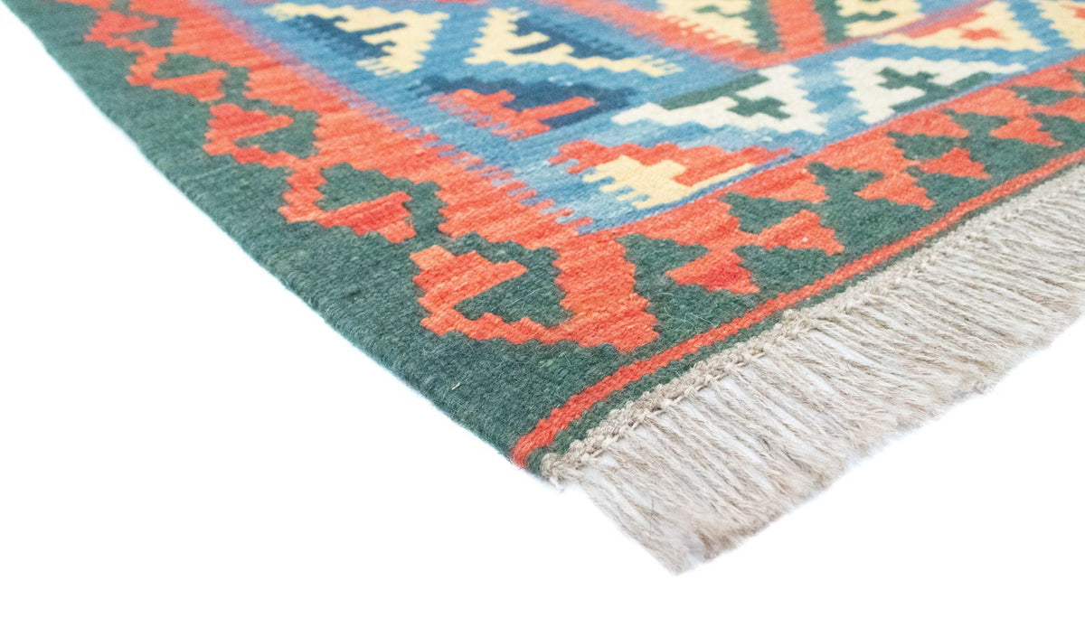 Kelim-tæppe - orientalsk - 205 x 152 cm - orange