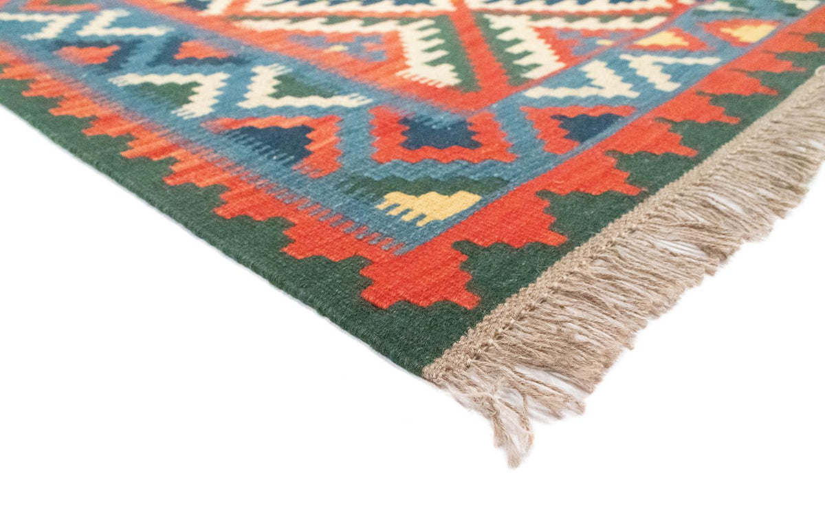 Kelim-tæppe - orientalsk - 196 x 150 cm - orange