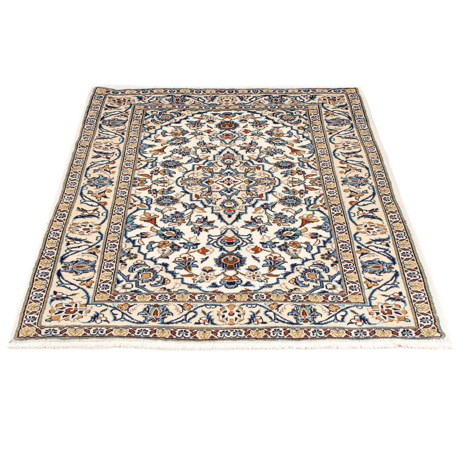 Persisk tæppe - Keshan - 154 x 100 cm - beige