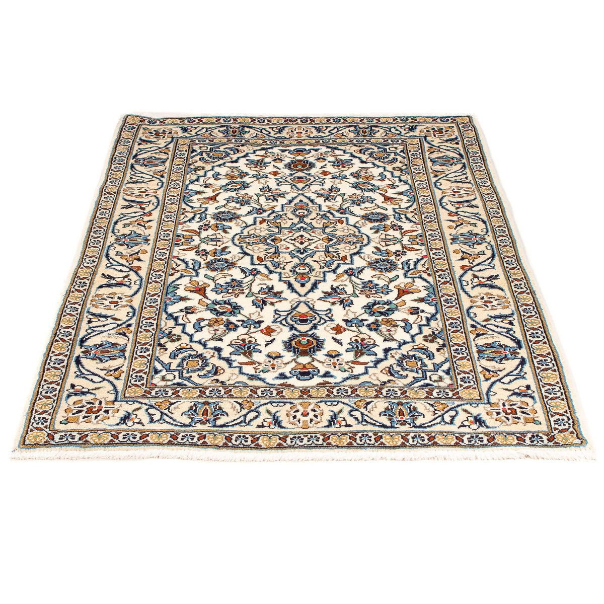 Persisk tæppe - Keshan - 154 x 100 cm - beige