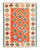 Kelim-tæppe - orientalsk - 196 x 150 cm - orange