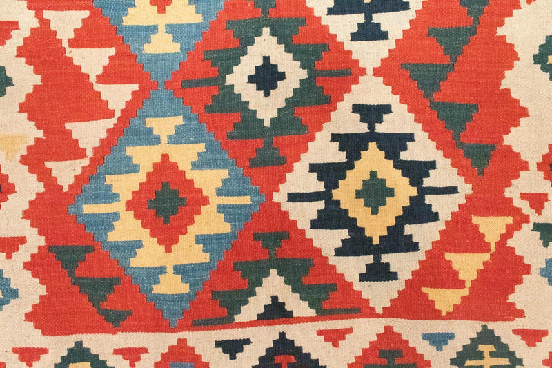 Kelim-tæppe - orientalsk - 203 x 150 cm - orange