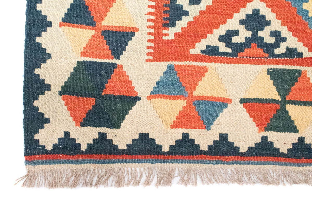 Kelim-tæppe - orientalsk - 203 x 143 cm - orange