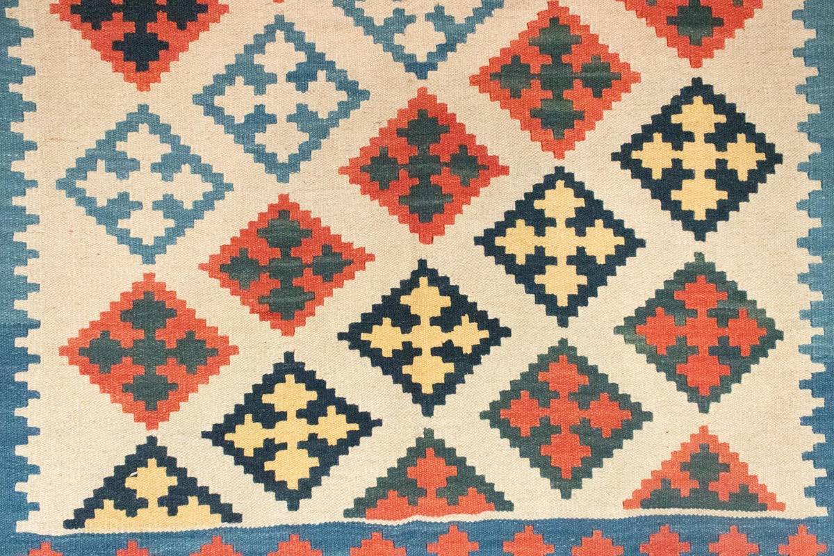 Kelim-tæppe - orientalsk - 205 x 150 cm - beige