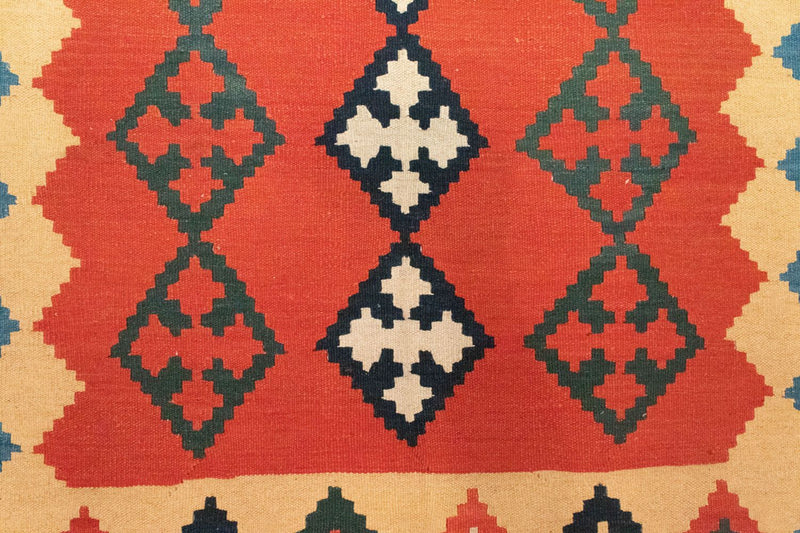 Kelim-tæppe - orientalsk - 200 x 150 cm - orange