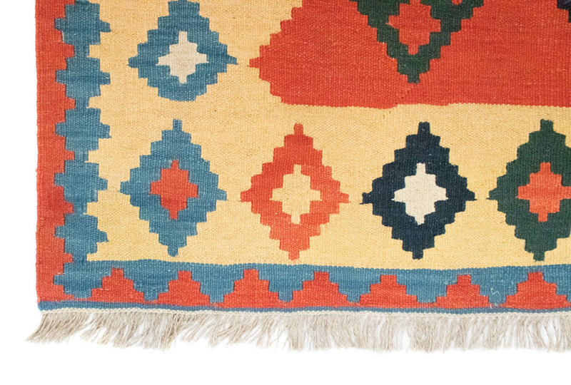 Kelim-tæppe - orientalsk - 200 x 150 cm - orange