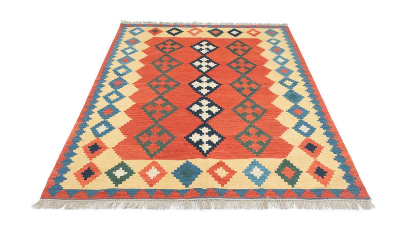 Kelim-tæppe - orientalsk - 200 x 150 cm - orange