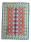 Kelim-tæppe - orientalsk - 202 x 150 cm - orange