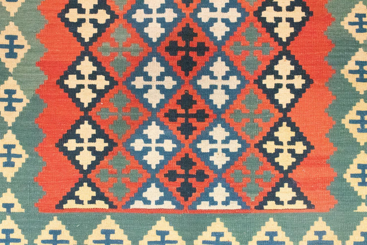 Kelim-tæppe - orientalsk - 202 x 150 cm - orange