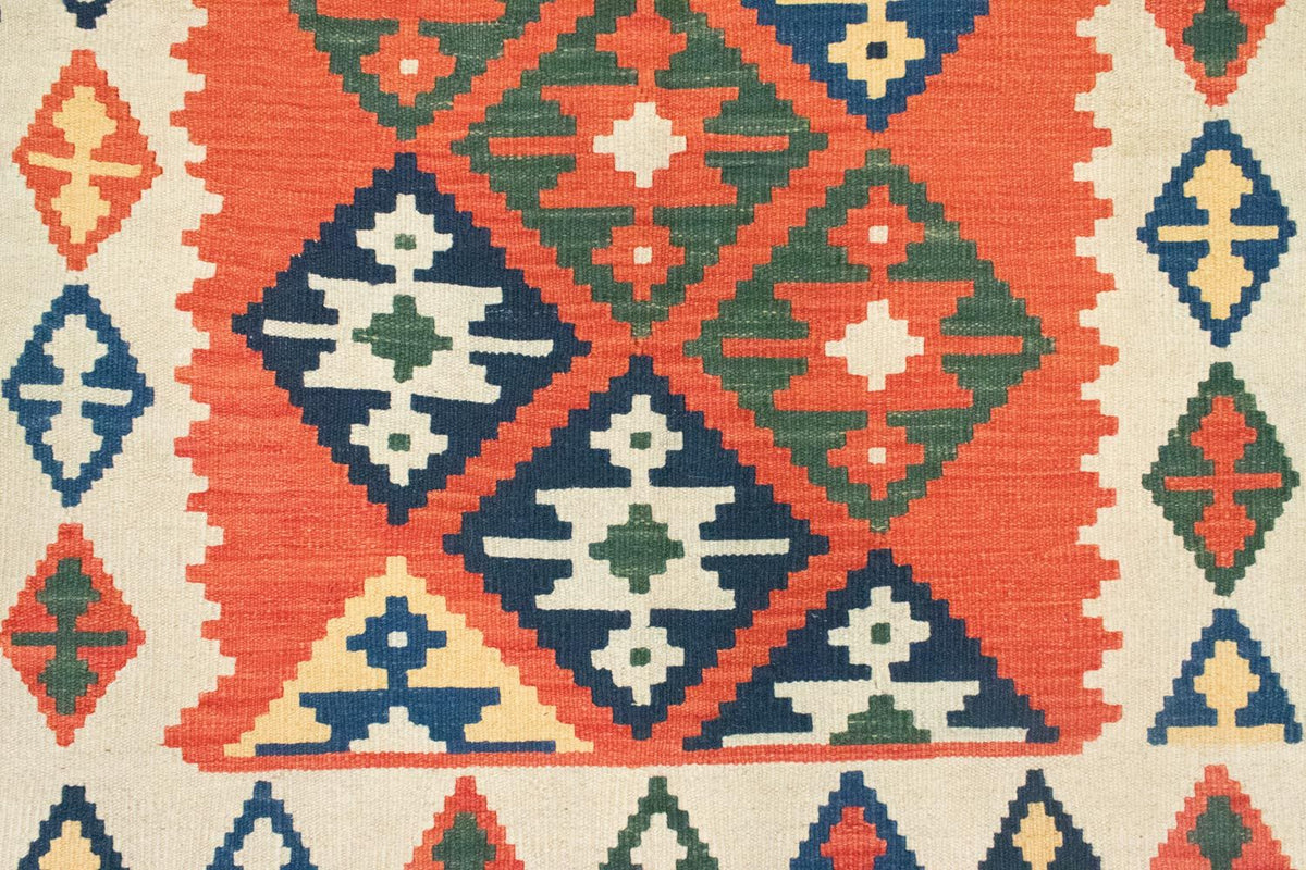 Kelim-tæppe - orientalsk - 185 x 122 cm - orange