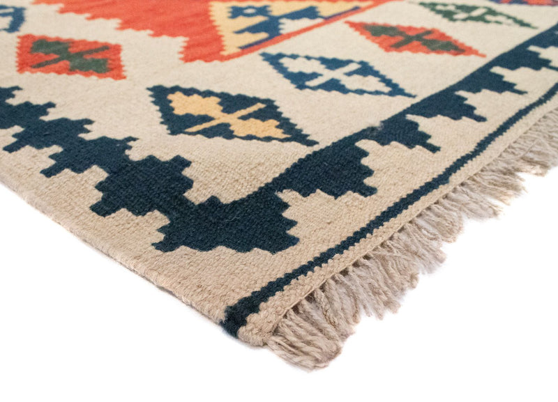 Kelim-tæppe - orientalsk - 185 x 122 cm - orange
