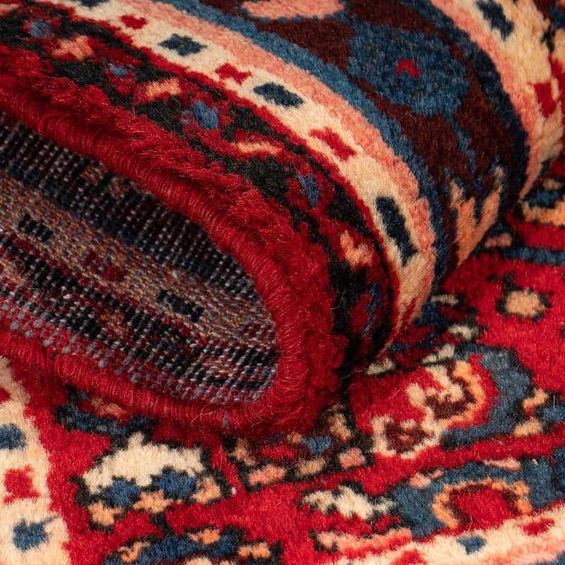 Persisk tæppe - Nomadisk - 81 x 60 cm - mørkerød