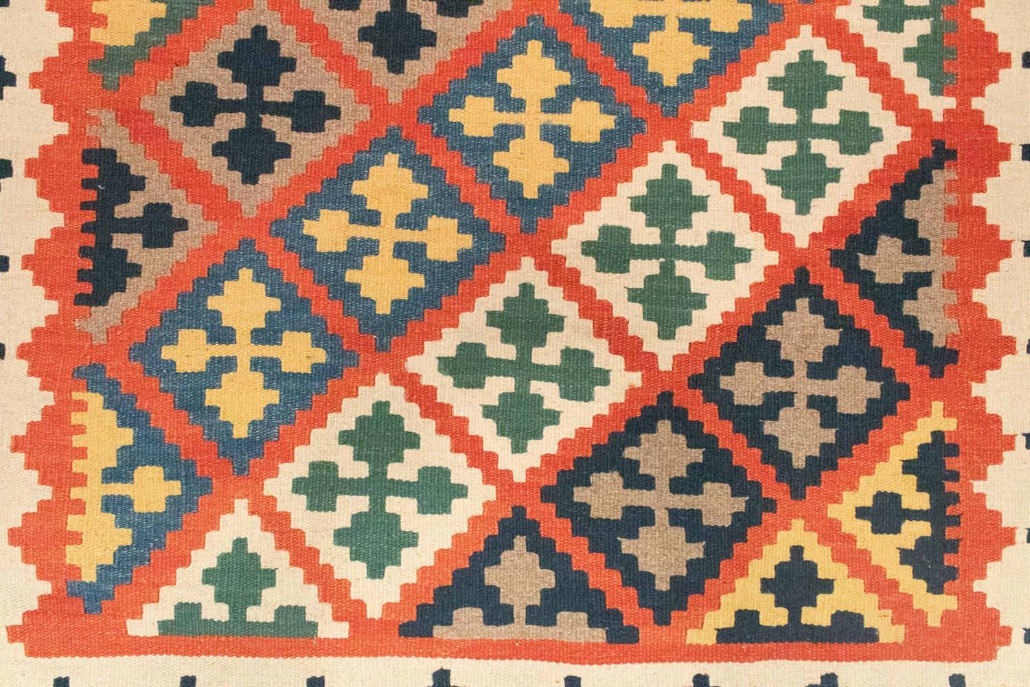 Kelim-tæppe - orientalsk - 186 x 119 cm - orange