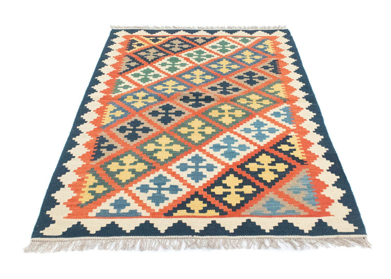 Kelim-tæppe - orientalsk - 186 x 119 cm - orange