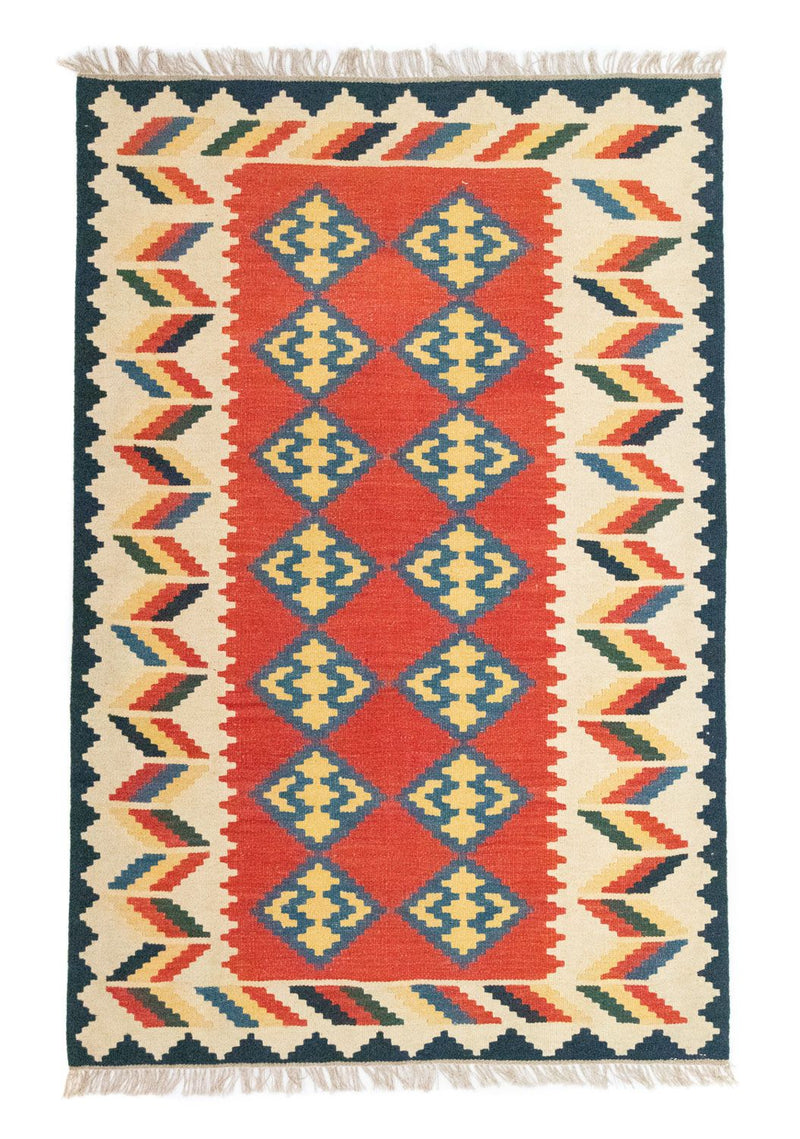 Kelim-tæppe - orientalsk - 180 x 120 cm - orange