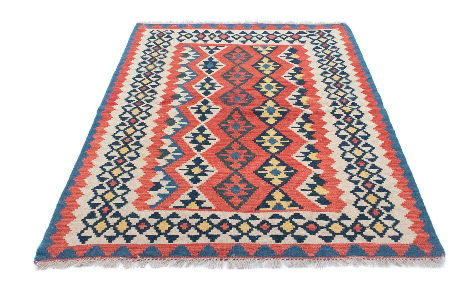 Kelim-tæppe - orientalsk - 174 x 128 cm - rød