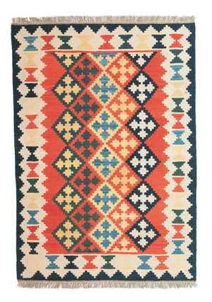 Kelim-tæppe - orientalsk - 180 x 125 cm - orange