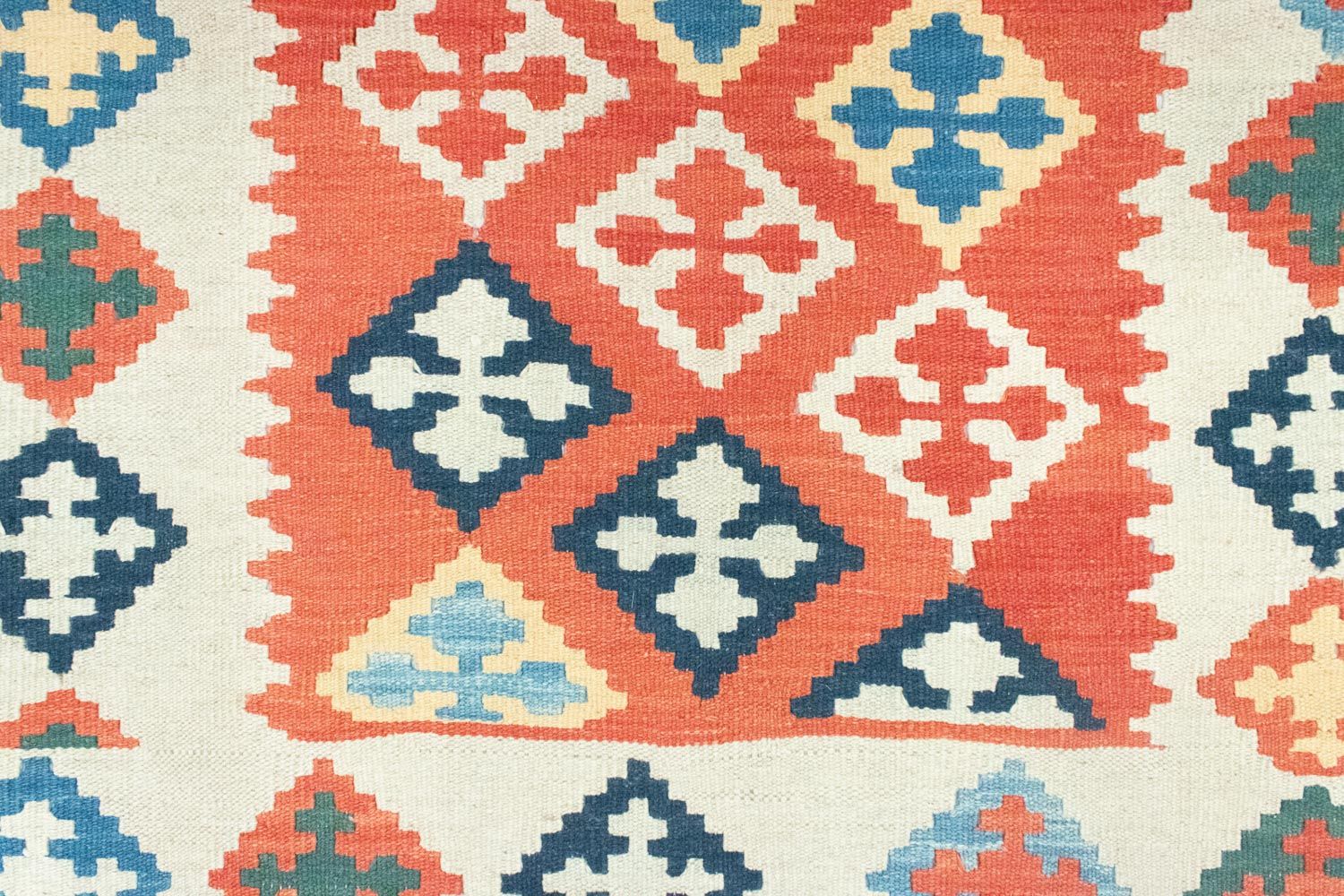 Kelim-tæppe - orientalsk - 167 x 130 cm - orange