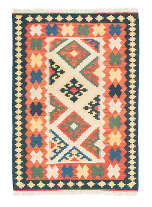 Kelim-tæppe - orientalsk - 172 x 120 cm - orange