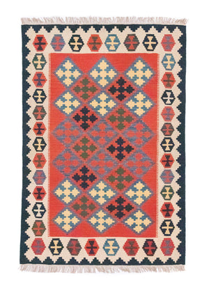 Kelim-tæppe - orientalsk - 180 x 120 cm - orange