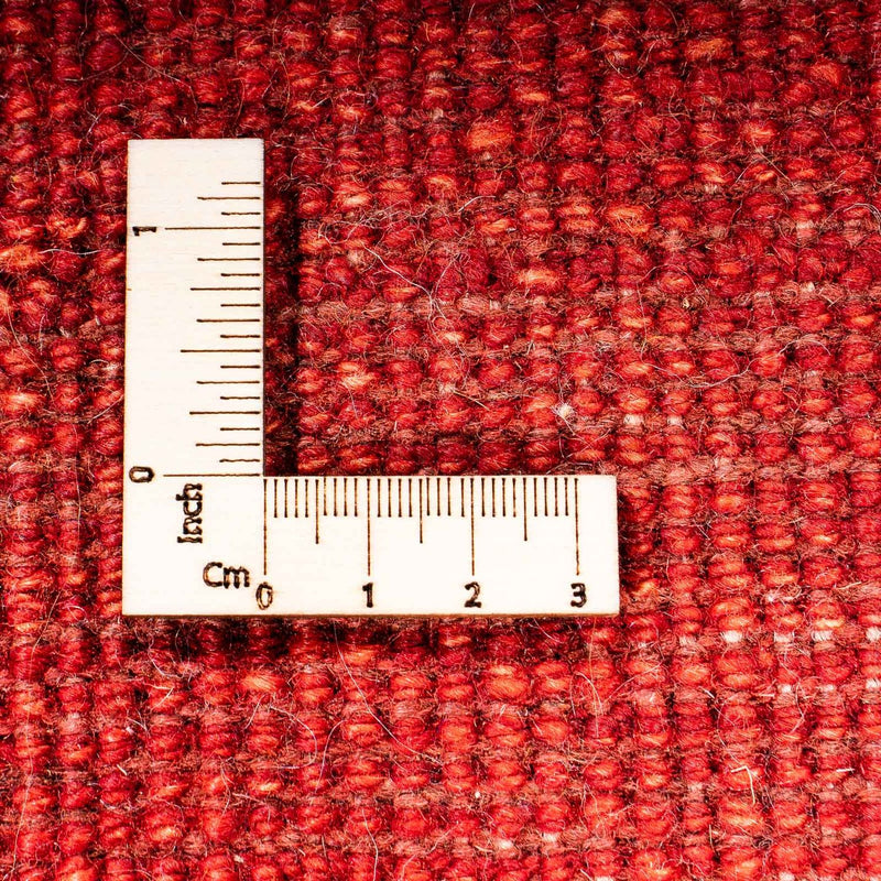 Gabbeh Tæppe - Loribaft Persisk - 182 x 122 cm - mørkerød